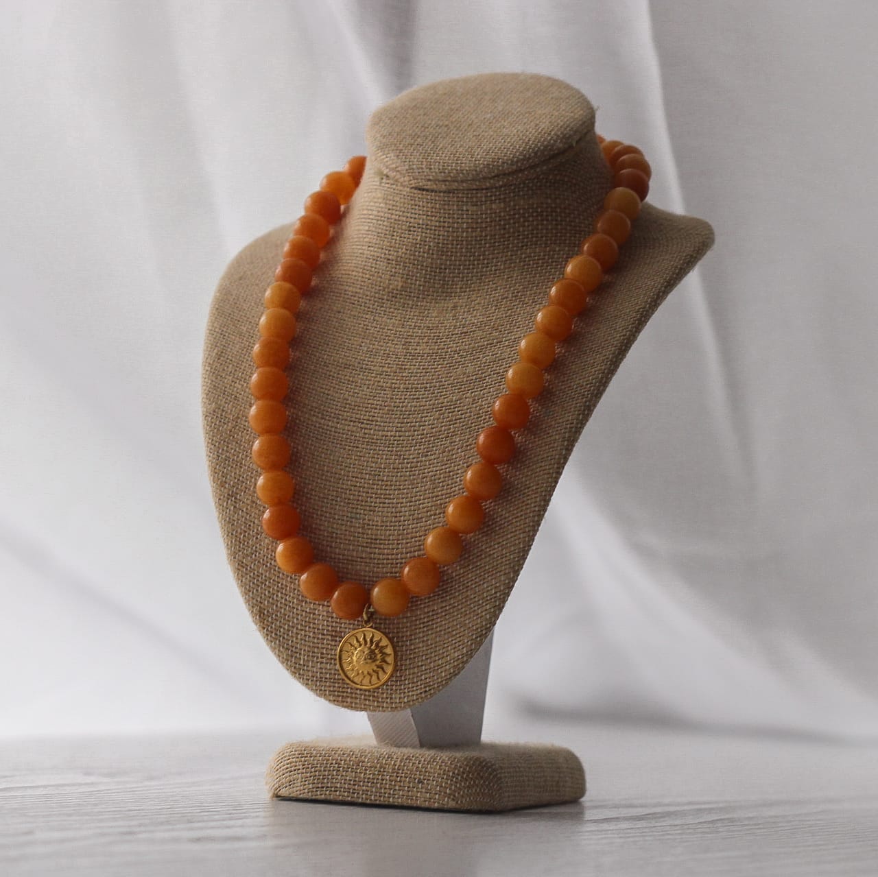 Kala Halskette, Jade orange