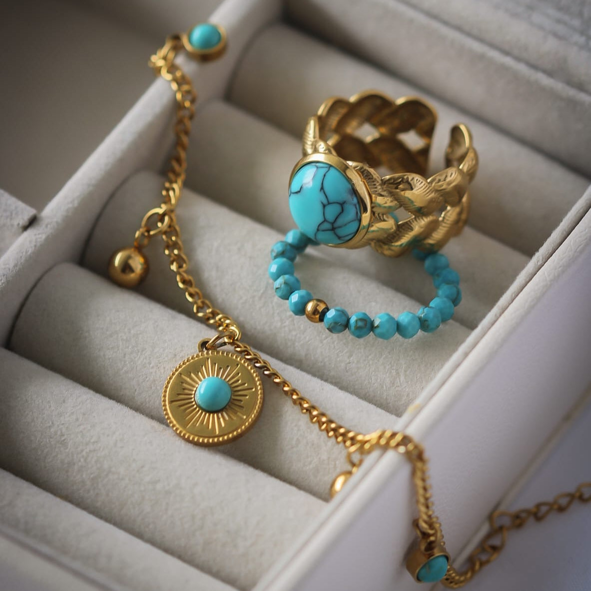 Alana Armband, Türkis