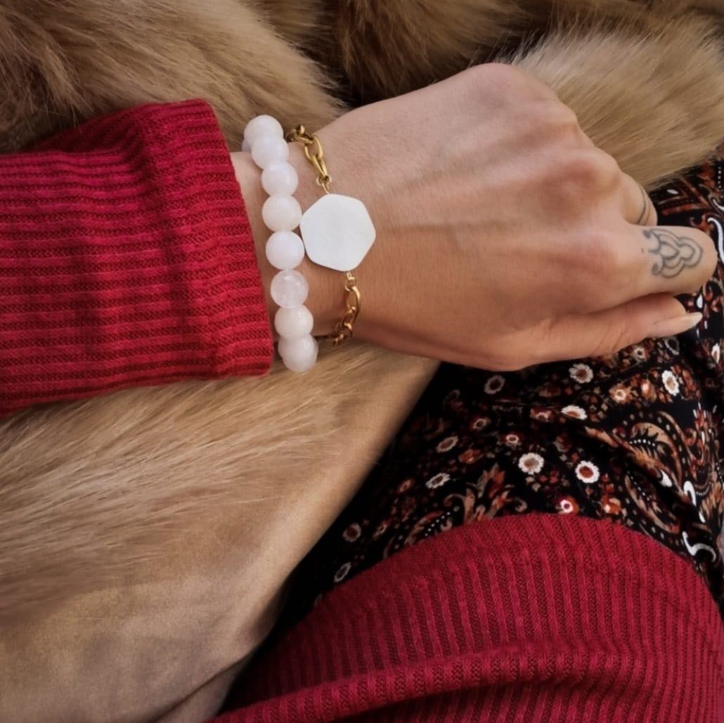 Arielle Vergoldete Armband mit Perlmutt