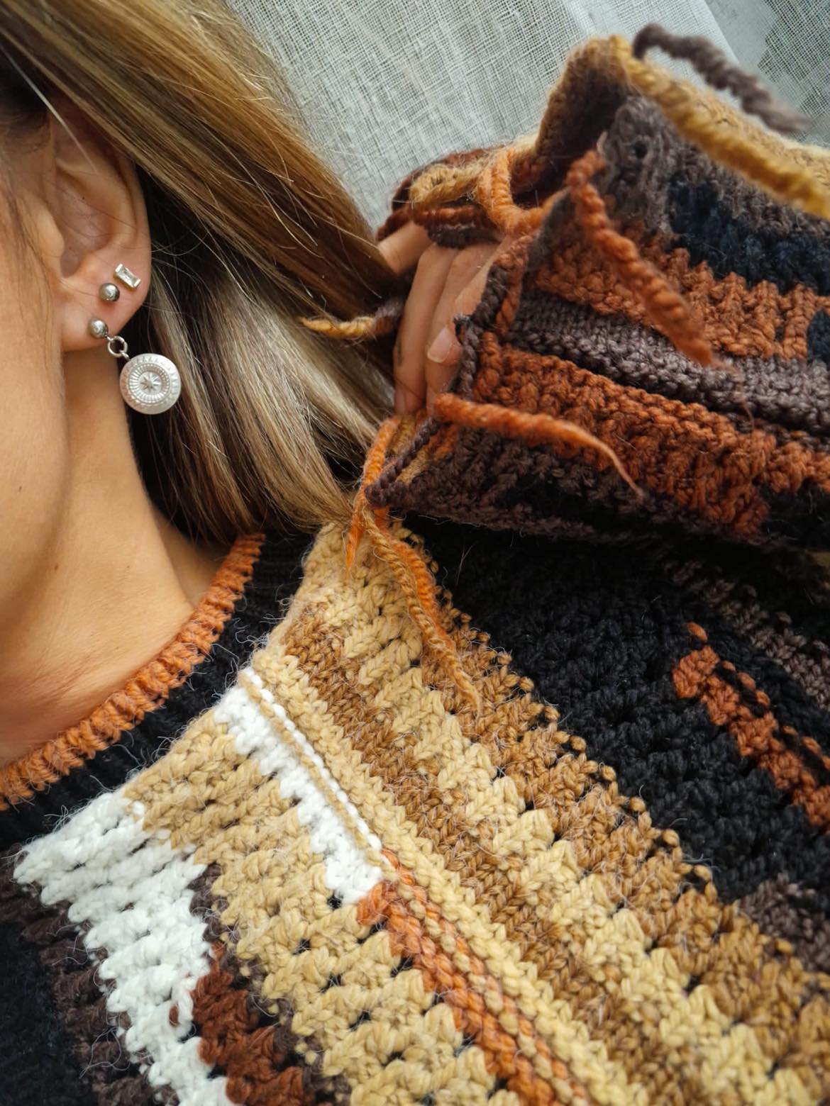 Mane Ohrringe aus Edelstahl