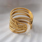 Selena Ring, vergoldeter Edelstahl