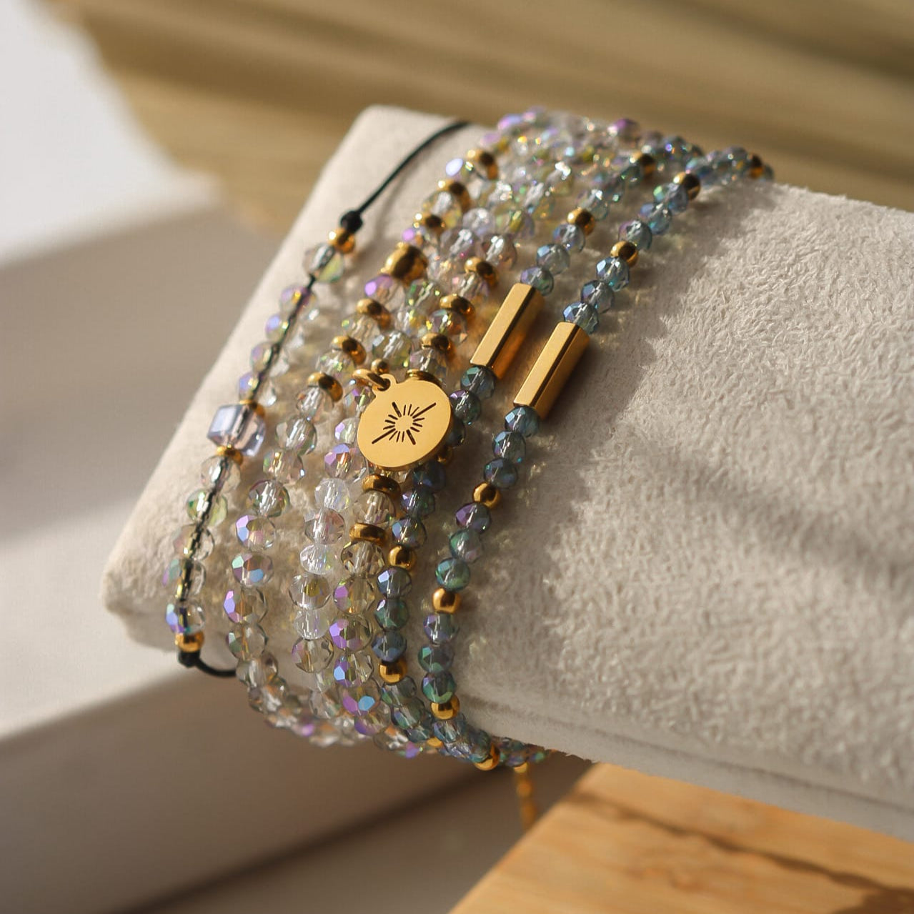 Kely Armband, Glaskristallen