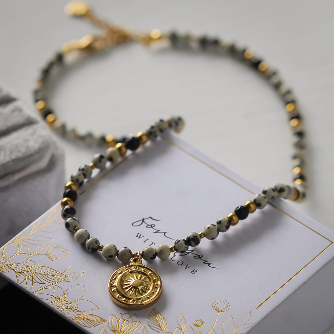 Gaja Halskette, Dalmatiner Jaspis