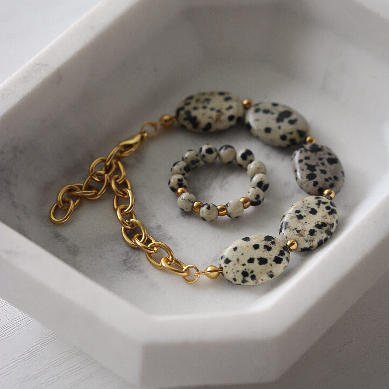 Tula Armband, Dalmatiner Jaspis