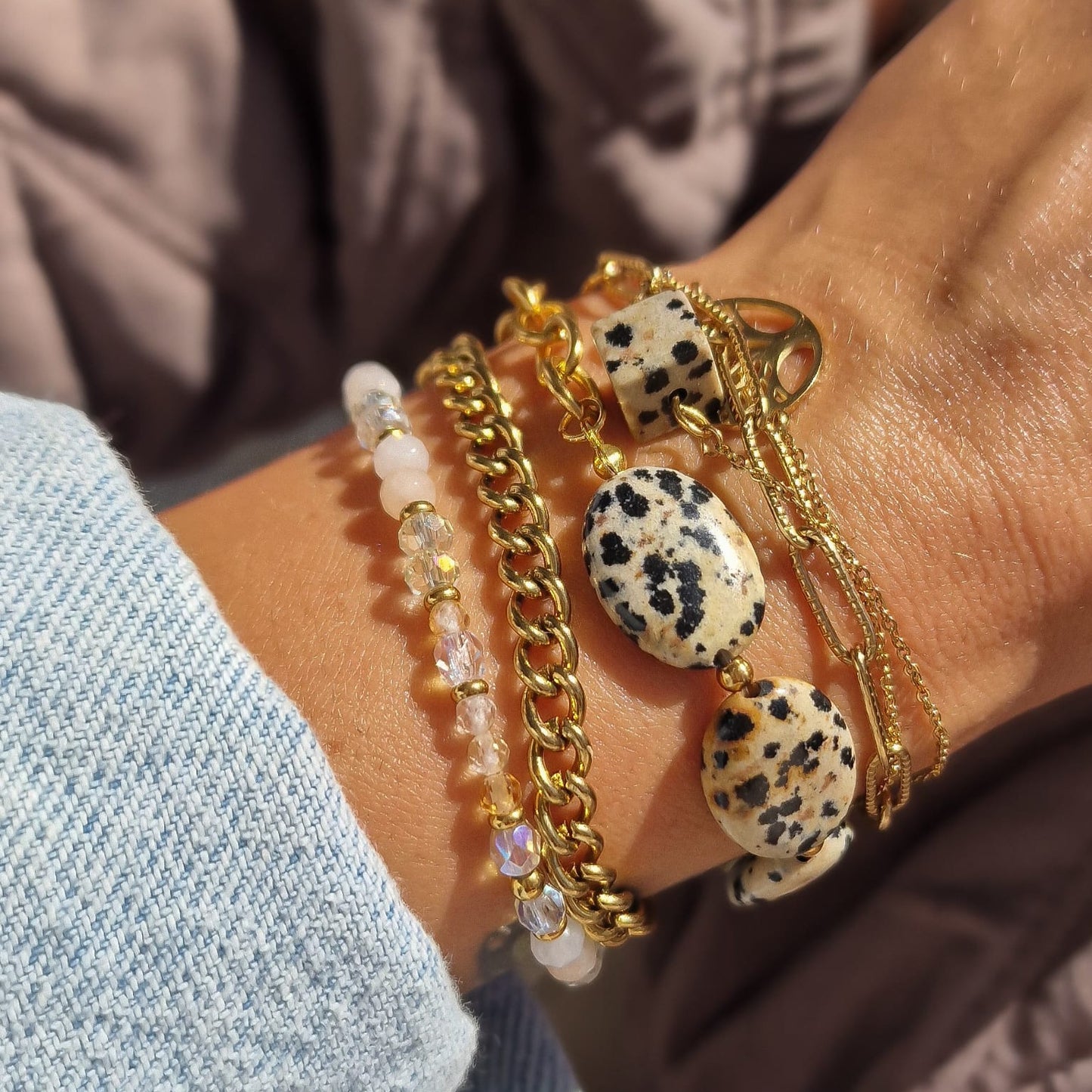 Tula Armband, Dalmatiner Jaspis