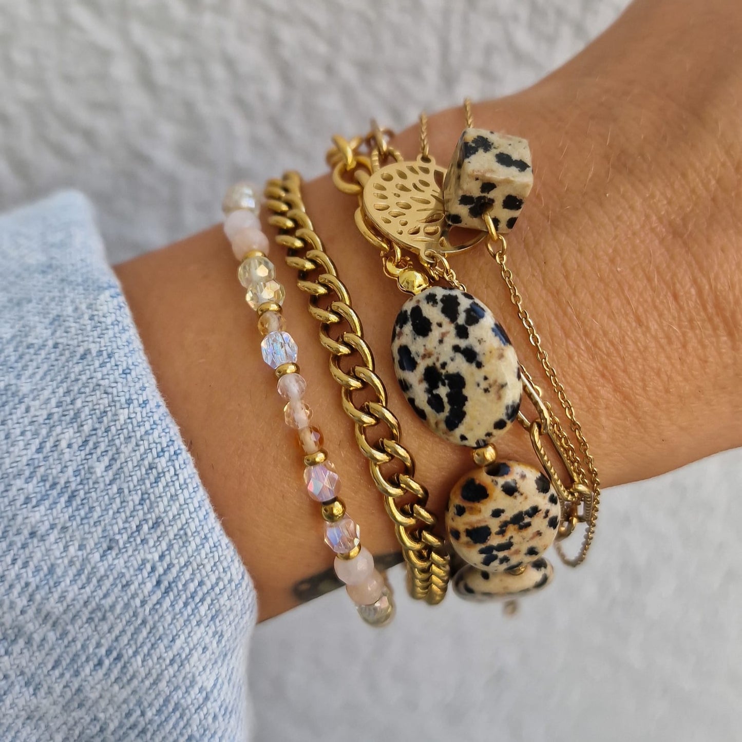 Tula Armband, Dalmatiner Jaspis