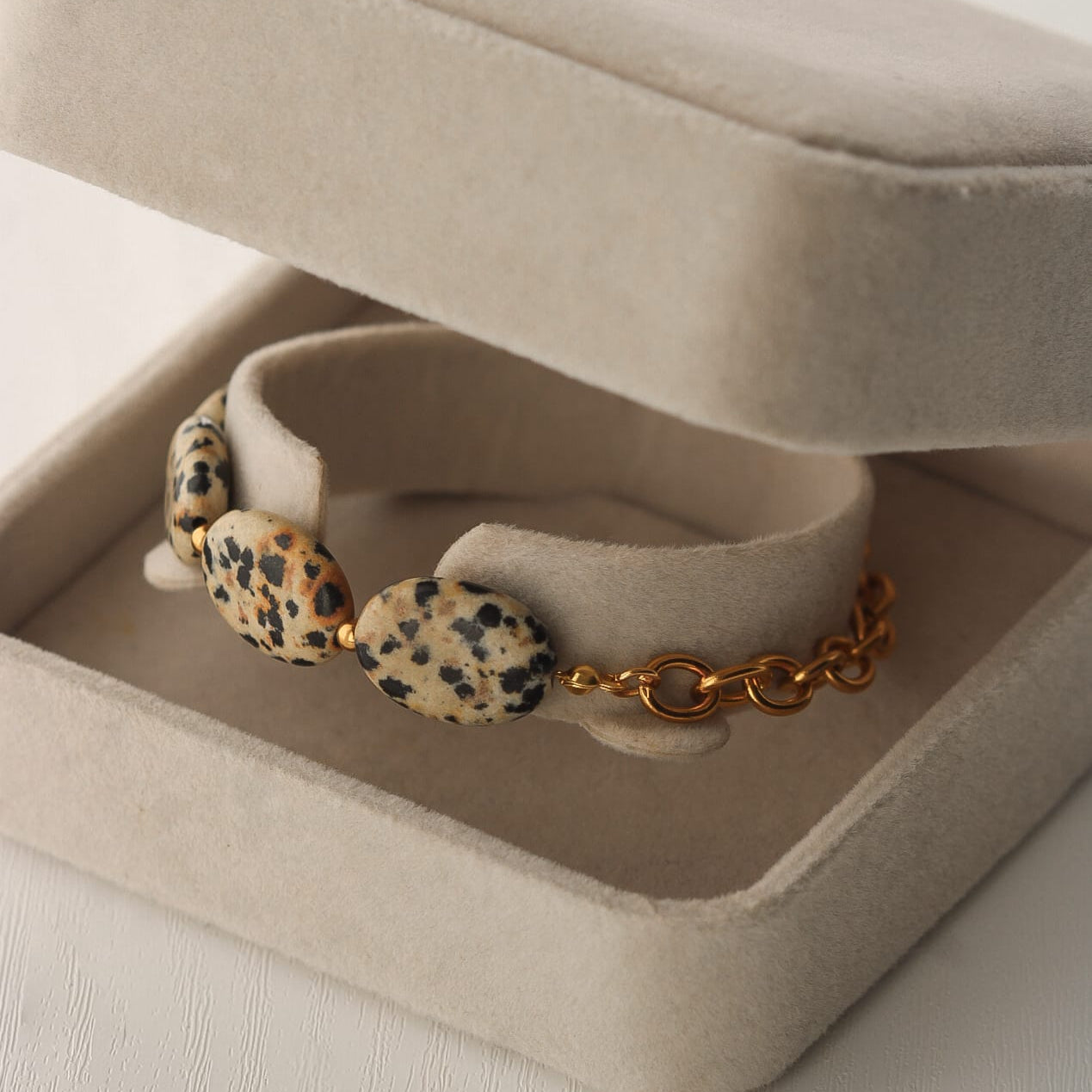 Tula Armband, Dalmatiner Jaspis