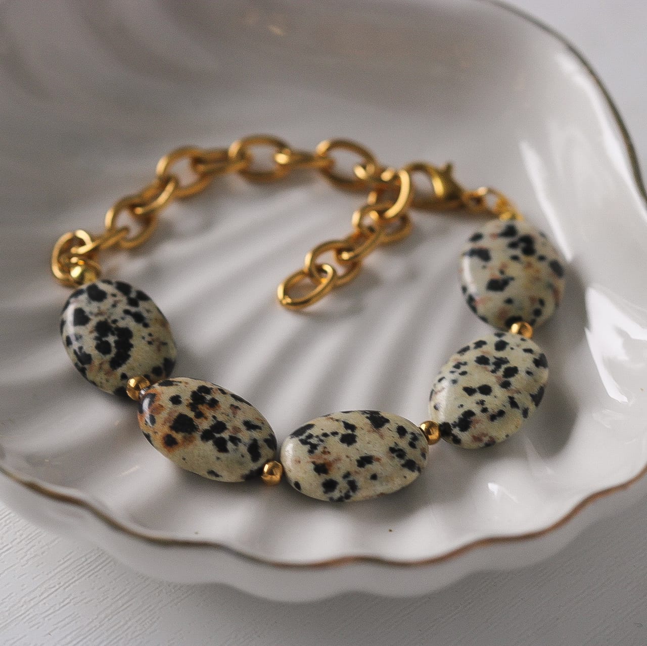 Tula Armband, Dalmatiner Jaspis