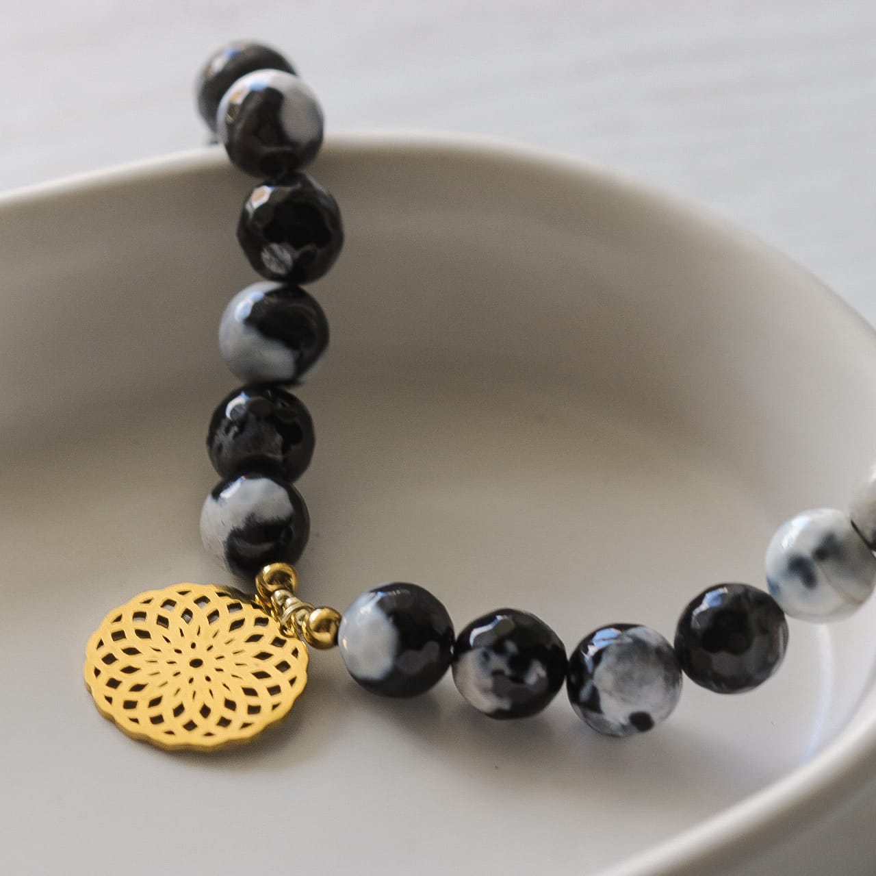 Yen Halskette, Zebra-Jaspis