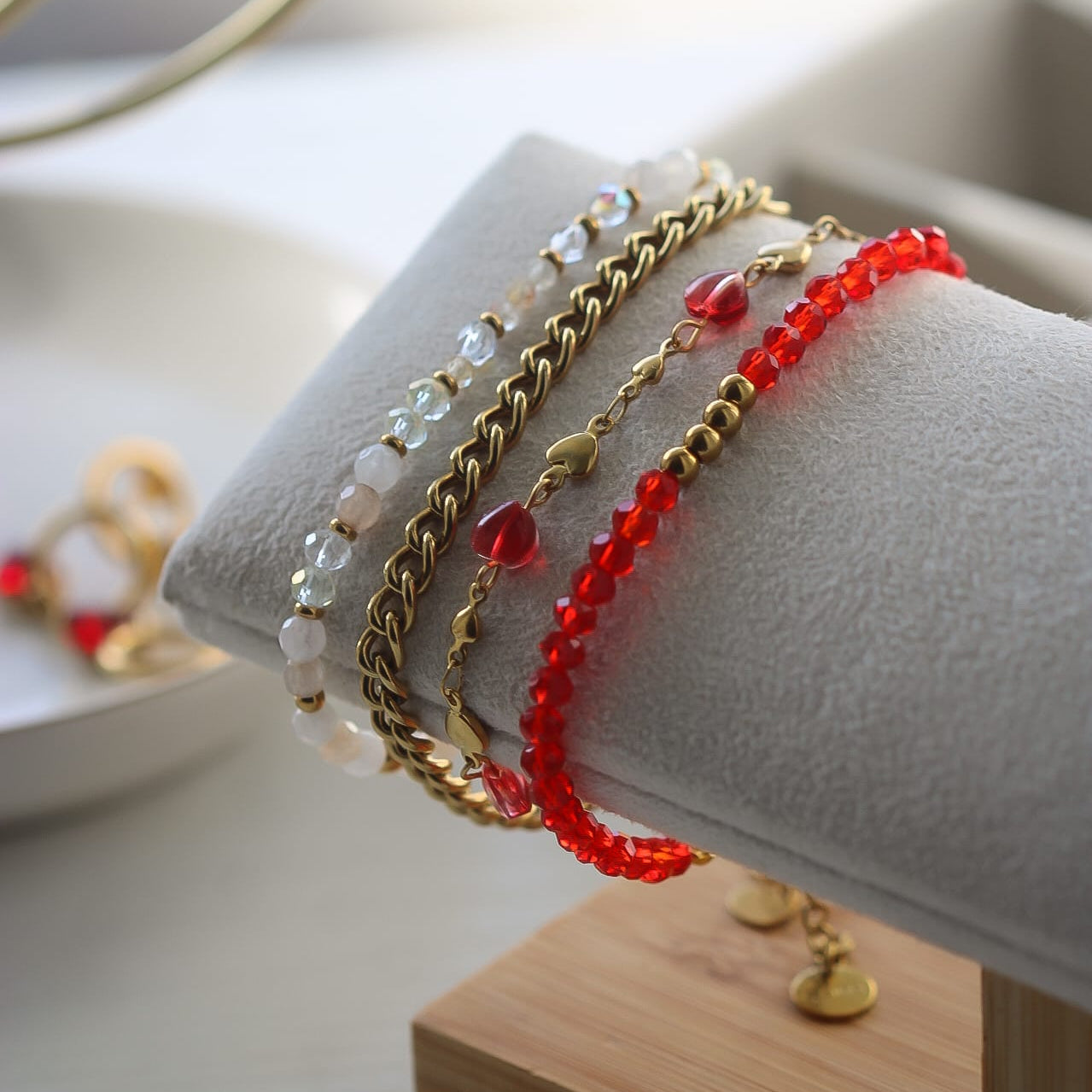 Amore Armband, vergoldeter Edelstahl