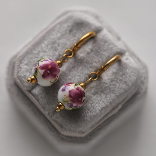 Majka Ohrringe, Porzellan