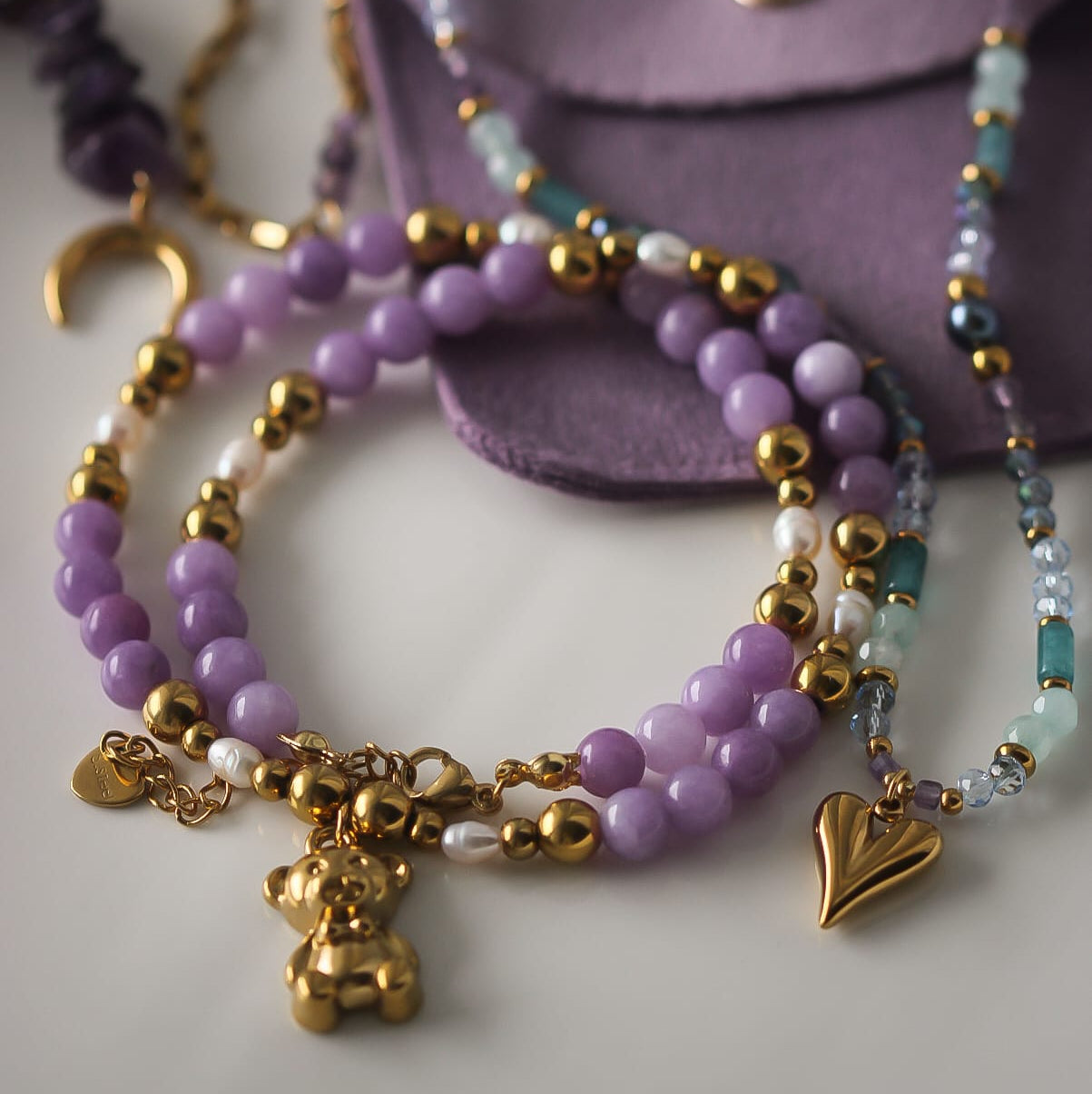 Rachel Halskette, Lepidolith