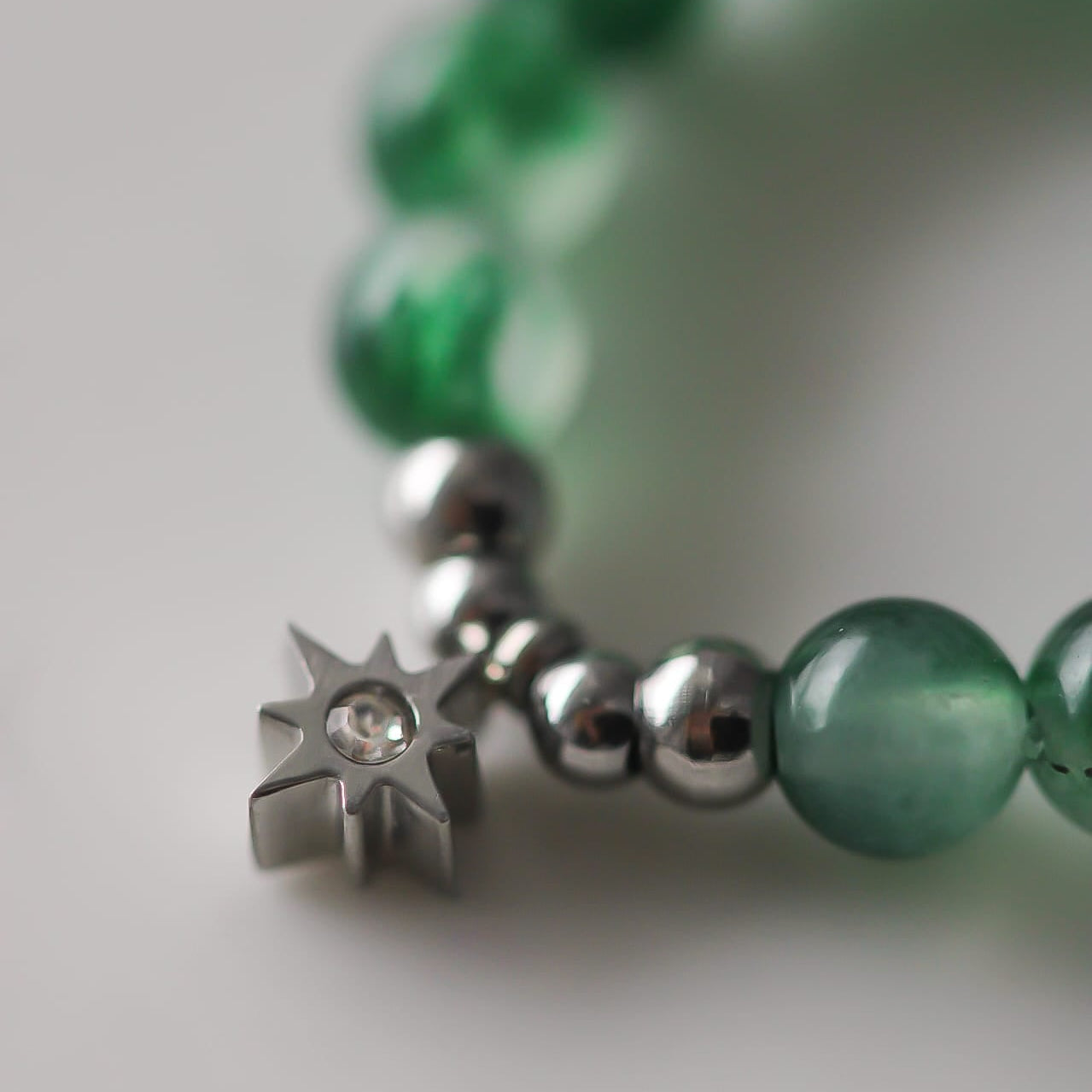 Aurelia Ring, grüner Achat