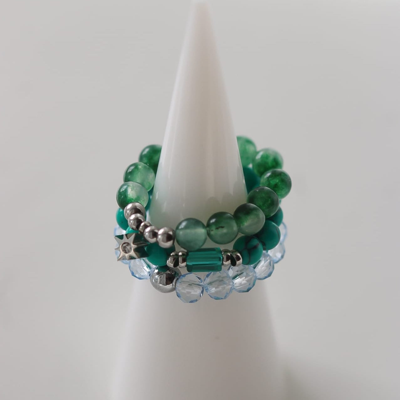 Aurelia Ring, grüner Achat