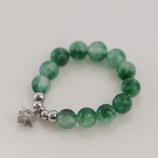 Aurelia Ring, grüner Achat