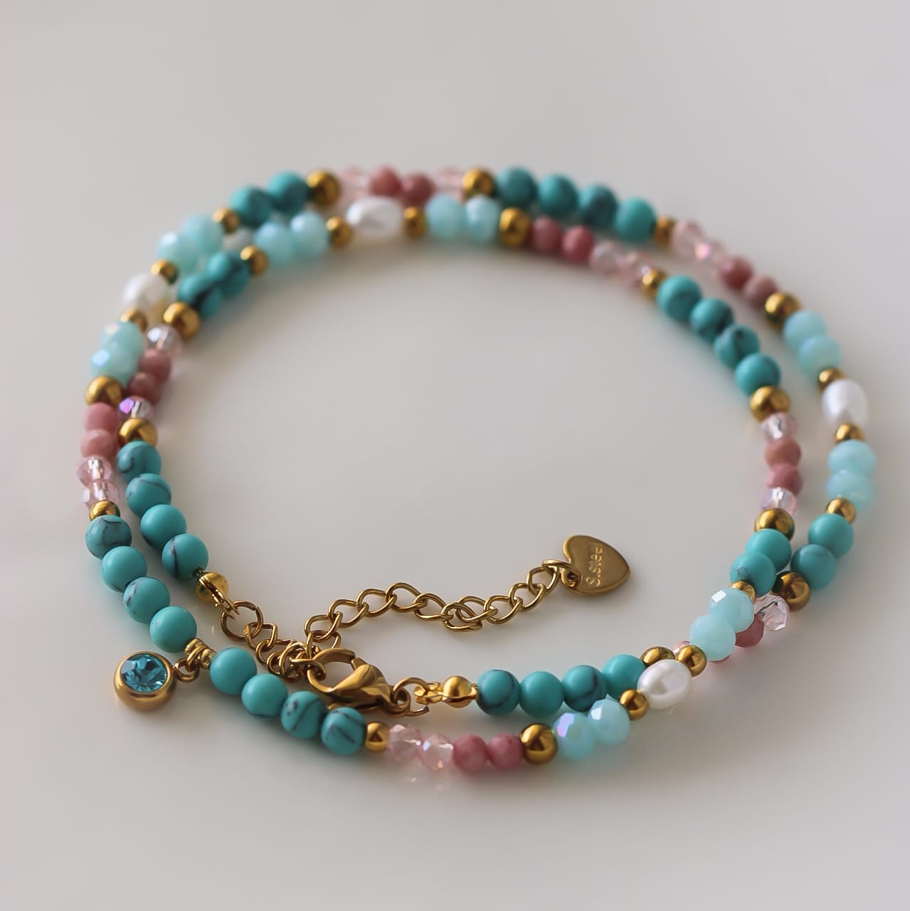 Eleni Halskette, Edelsteine