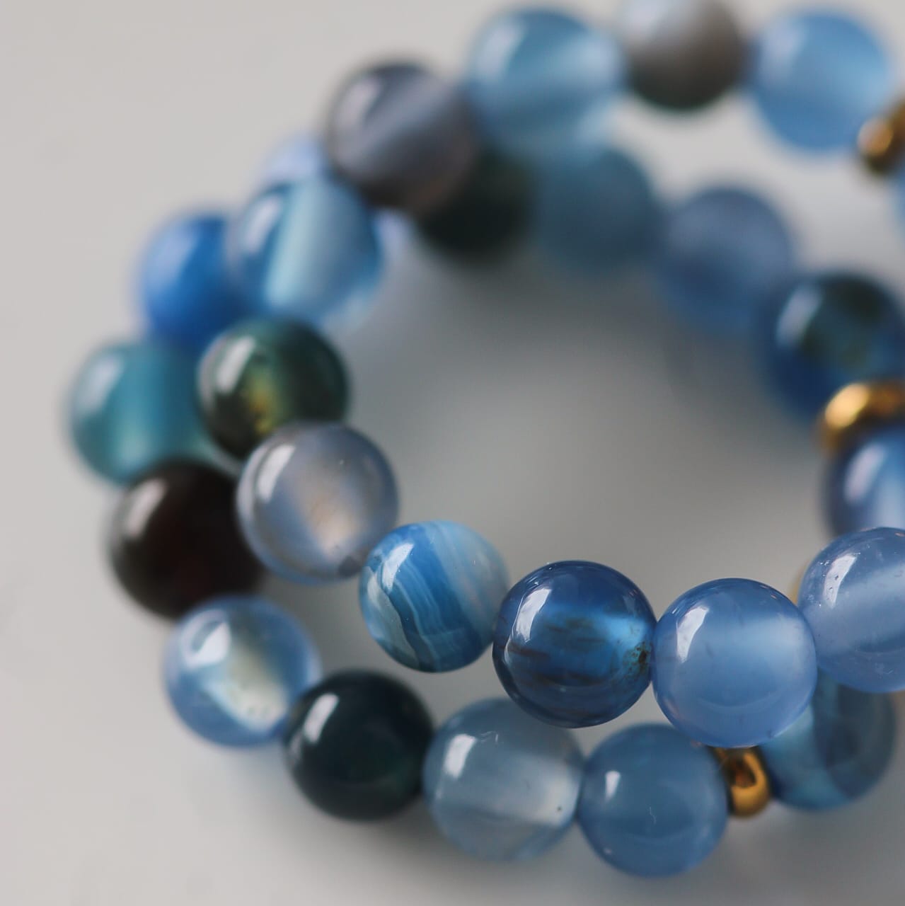 Rivera Ring, blauer Achat