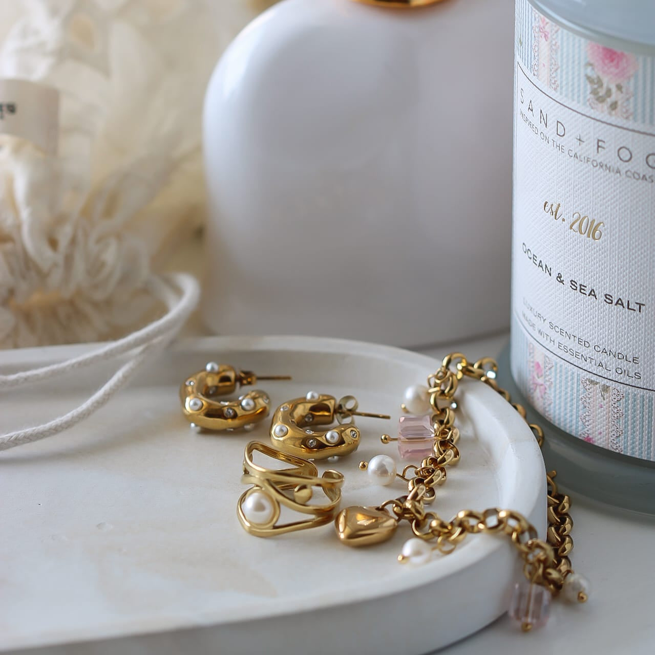 Alicja Ring, vergoldeter Edelstahl