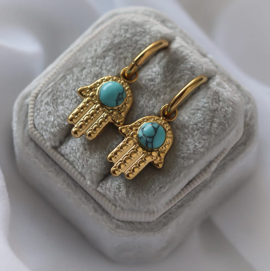 Mira Ohrringe, Türkis
