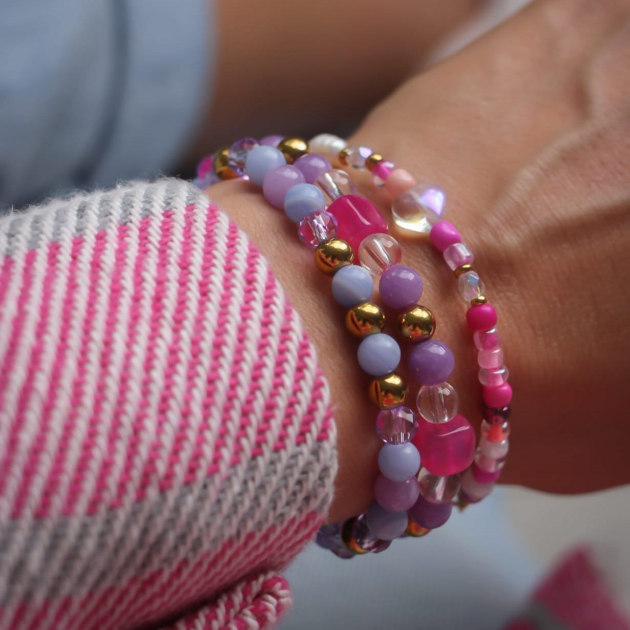 Wioleta Armband, Edelsteine