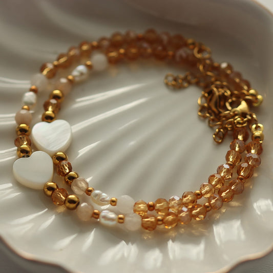 Honey Armband, Glaskristallen