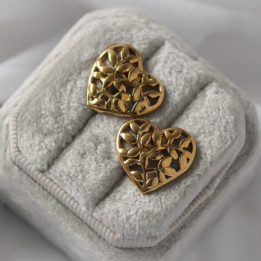 Arleta Ohrringe, vergoldeter Edelstahl