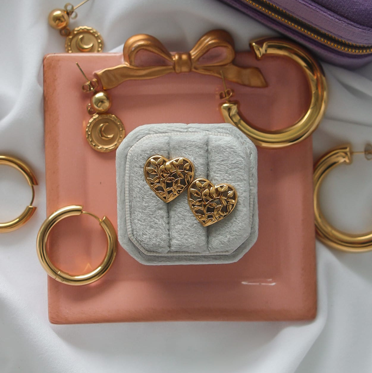 Arleta Ohrringe, vergoldeter Edelstahl