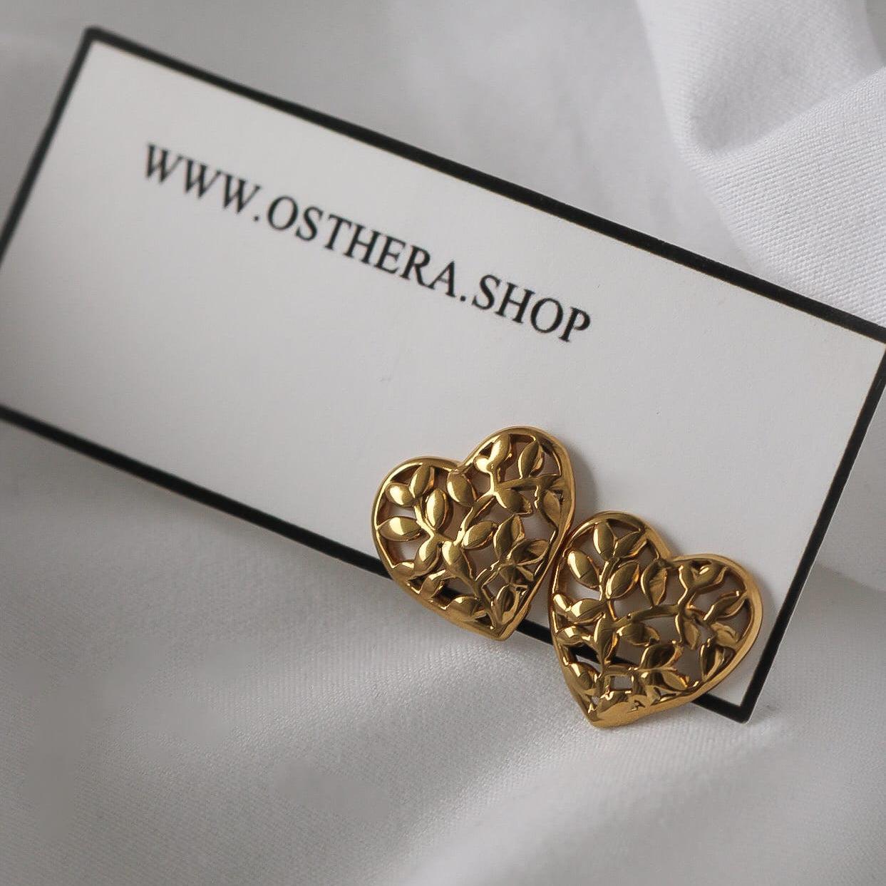 Arleta Ohrringe, vergoldeter Edelstahl