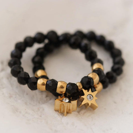 Stella Black Ring