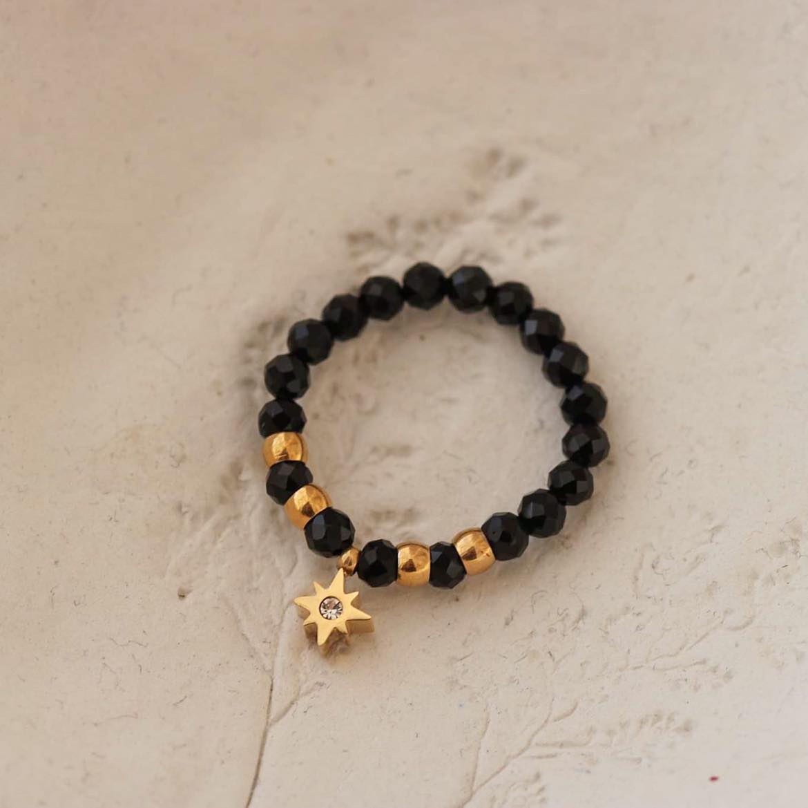 Stella Black Ring