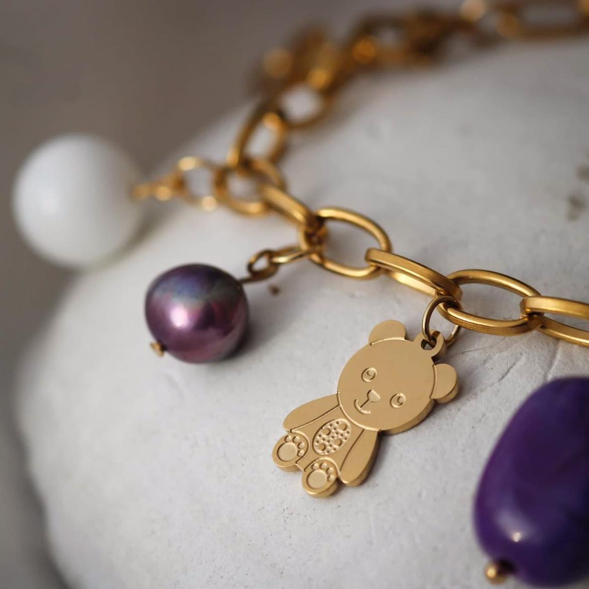 Teddy Armband mit Anhängern