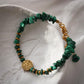 Lebensbaum Armband aus Malachit und Hämatit Steinen
