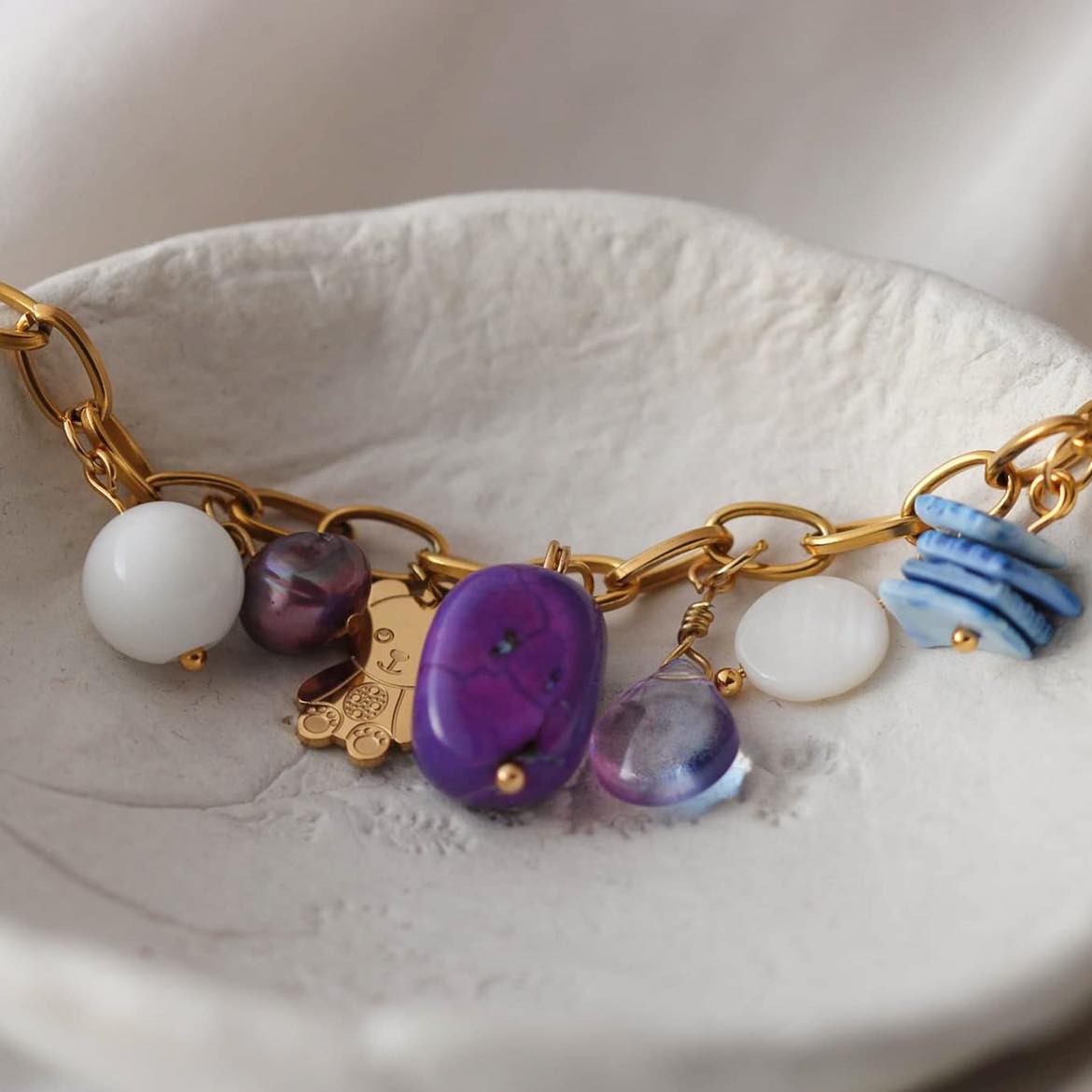 Teddy Armband mit Anhängern