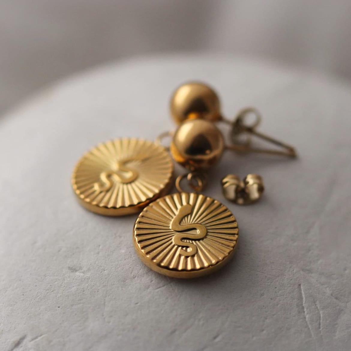 Vipera Vergoldete Ohrringe