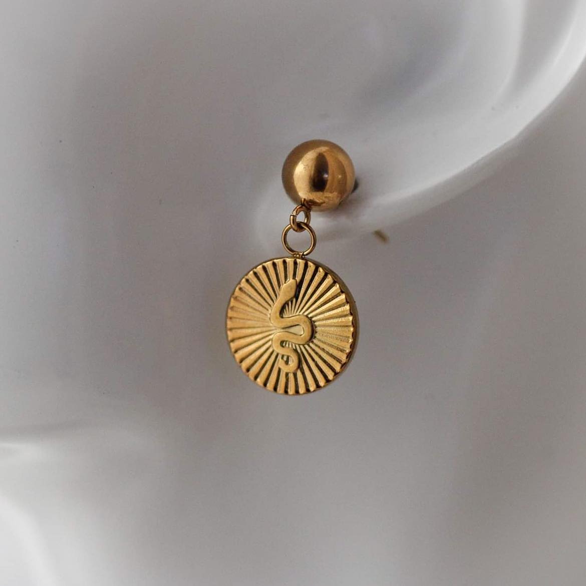 Vipera Vergoldete Ohrringe