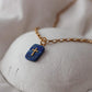 Eva Vergoldete Halskette mit Lapislazuli Anhänger