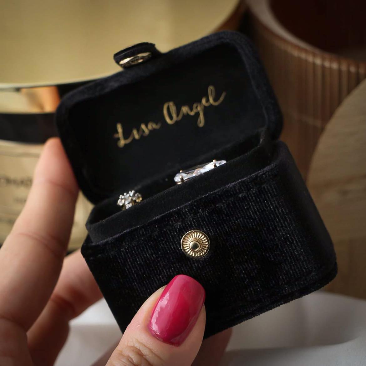 Lisa Angel Black Ringbox