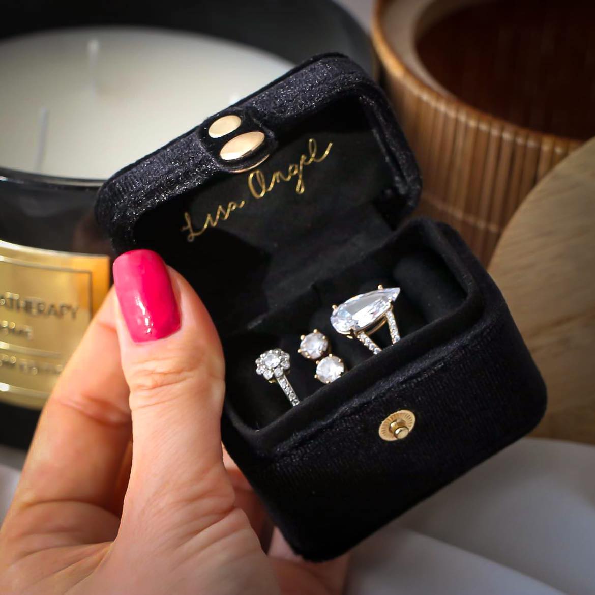 Lisa Angel Black Ringbox