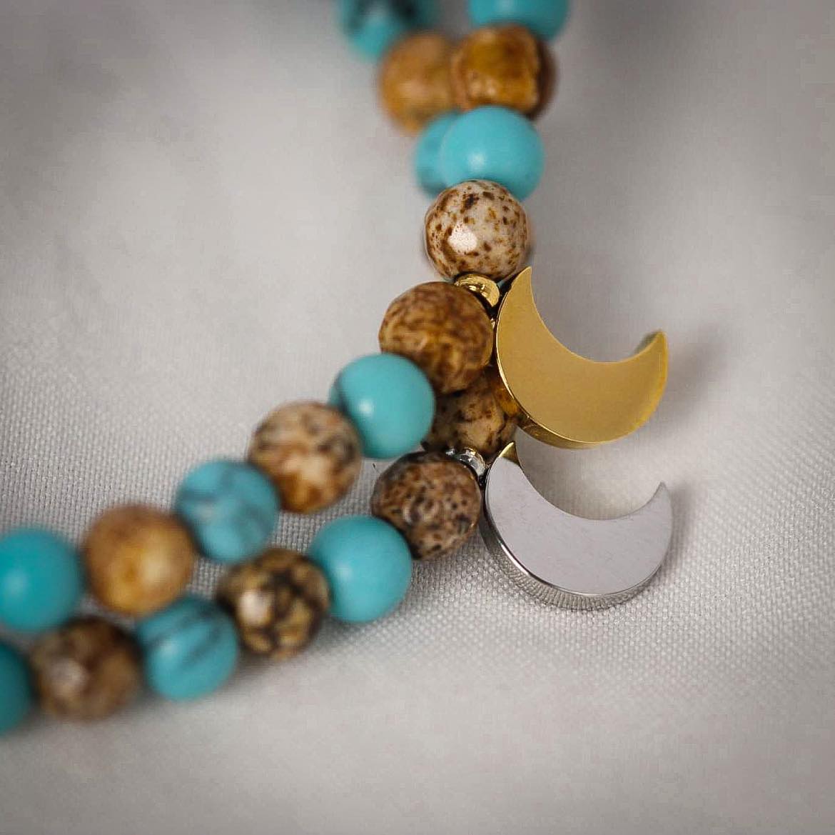 Laguna Armband aus Türkis und Jaspis