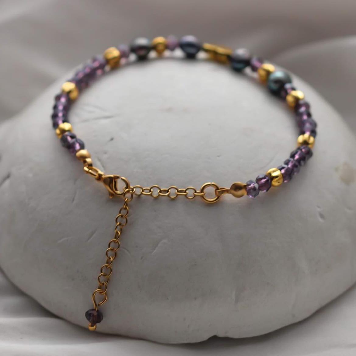 Lily Armband,  Süßwasserperlen