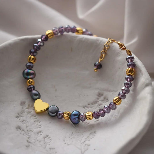 Lily Armband,  Süßwasserperlen