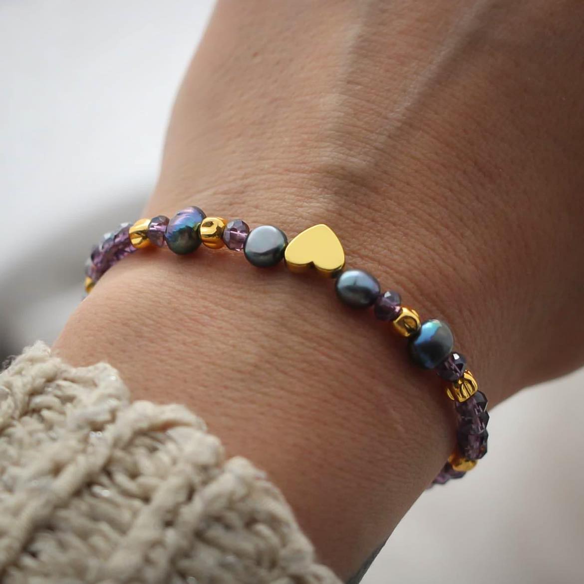 Lily Armband,  Süßwasserperlen