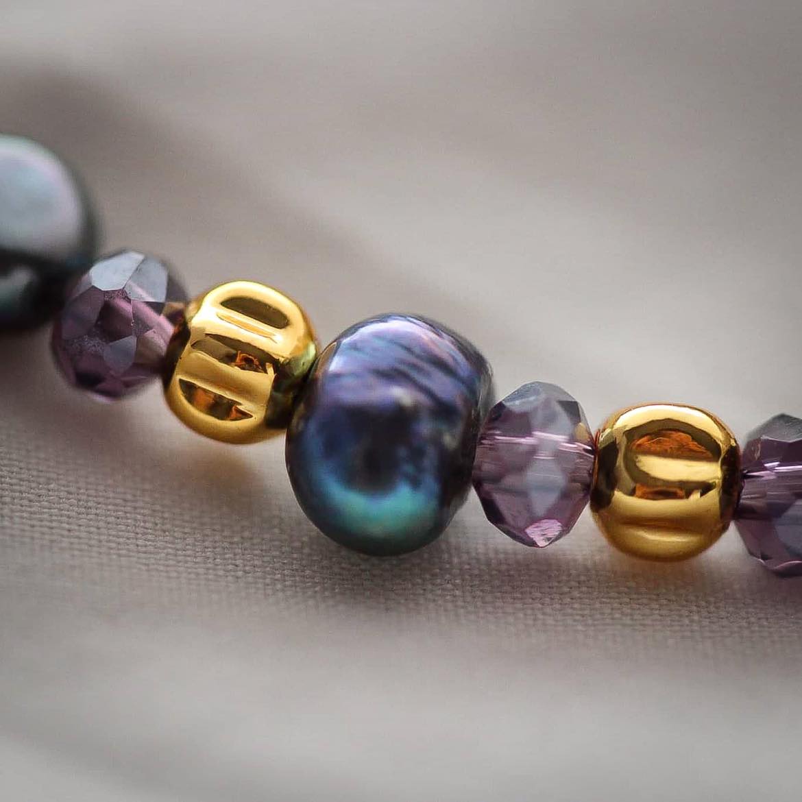 Lily Armband,  Süßwasserperlen