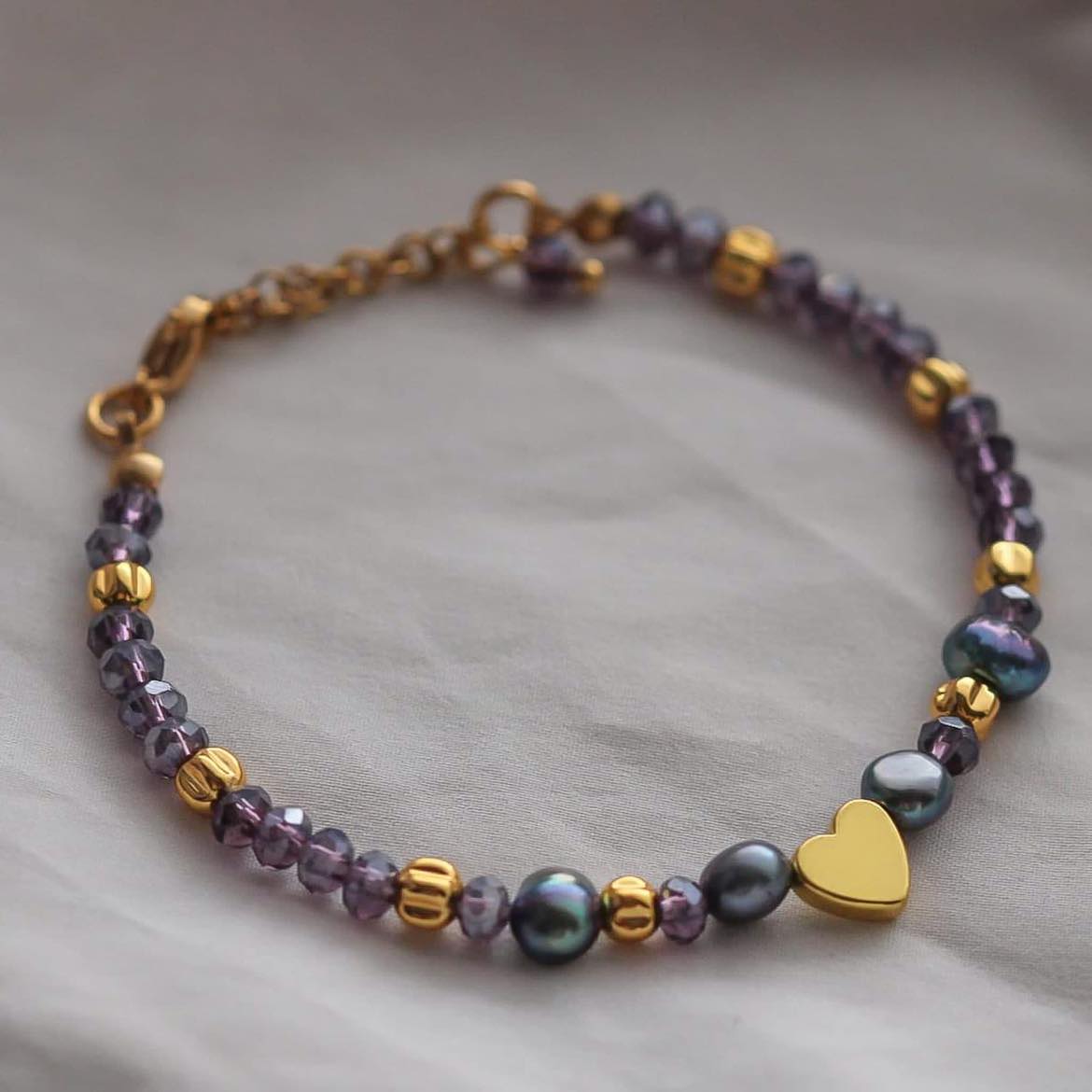 Lily Armband,  Süßwasserperlen